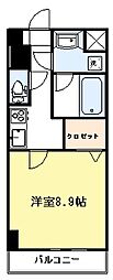 ラビータヤマミツ 1Kの間取図画像