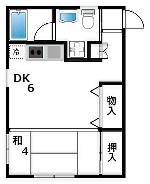 ベレール天城 ｜兵庫県神戸市灘区天城通8丁目(賃貸マンション1DK・3階・33.50㎡)の写真 その2