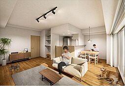 リーラ横浜川和町 9階1SLDKのリビング/ダイニング