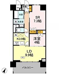 リーラ横浜川和町 1SLDKの間取図画像