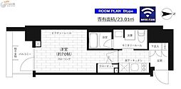 ステージファースト横浜 3階1Kの間取り