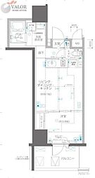 ZOOM川崎EAST 1LDKの間取図画像