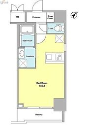 Dormouse和 ワンルームの間取図画像