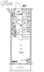 スカイコート蒲田7 1Kの間取図画像