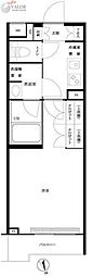 ルーブル大森西 1Kの間取図画像