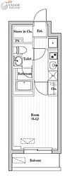 アーバンパーク登戸 1Kの間取図画像