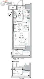 ベルグレード川崎AZ 1Kの間取図画像