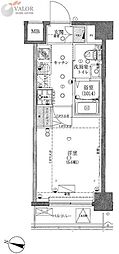 GROWSNISHIYOKOHAMA2 1Kの間取図画像