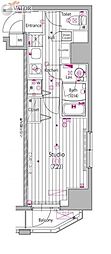 ガーラ・ステーション横濱関内 1Kの間取図画像