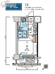 LIVCITY横濱ヒルサイドテラス 1Kの間取図画像
