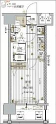 メインステージ東神奈川 1Kの間取図画像
