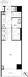 ルーブル川崎貝塚参番館 1Kの間取図画像