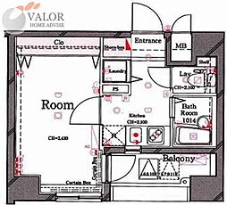 Cestjoliyokohamaminatomirai 1Kの間取図画像