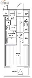 SPコート菊名サウス 1Kの間取図画像