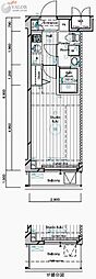 MAINSTAGE二子多摩川 1Kの間取図画像