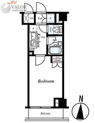 ルーブル多摩川七番館 1Kの間取図画像