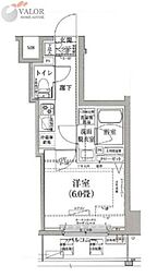 アイル横浜ノースツインズ1 1Kの間取図画像