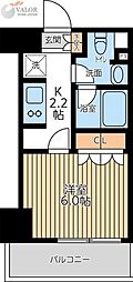 CityLuxTobe 1Kの間取図画像