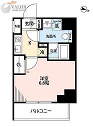 MAXIV横浜吉野町NORTH 1Kの間取図画像