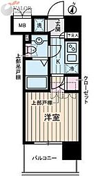 ヴェルステージ川崎 1Kの間取図画像