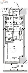 ラフィスタ川崎2 1Kの間取図画像