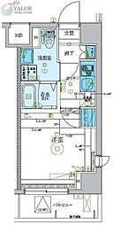 LEXE梶ヶ谷 1Kの間取図画像