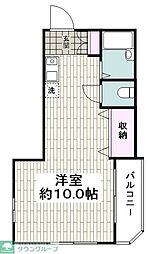 ソラール相模大野 ワンルームの間取図画像