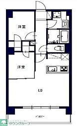 センチュリー八王子ルミエール 2LDKの間取図画像