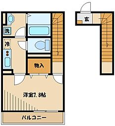 リブリ・アルモ 1Kの間取図画像