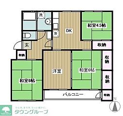 マンション相模原1号館 3LDKの間取図画像