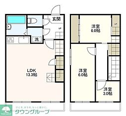 シャトーdeベルエポック 3LDKの間取図画像