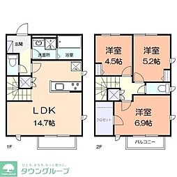 FLEURIR 3LDKの間取図画像