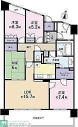 ライオンズガーデンシティ南町田 4LDKの間取図画像