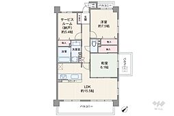 間取図画像 2SLDK