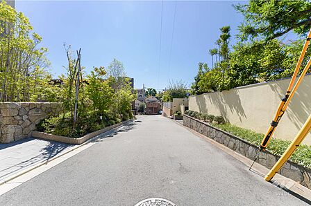 敷地北側の前面道路
