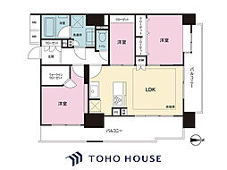 リビオタワー川口ミドリノ　9階 3LDKの間取り