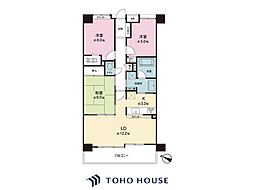 ゼファー北松戸マークフォート 3LDKの間取図画像