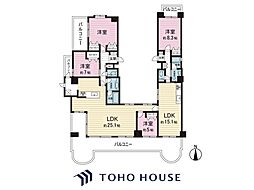 アーバンエクセル白井B棟・くすのき棟 4LDKの間取図画像