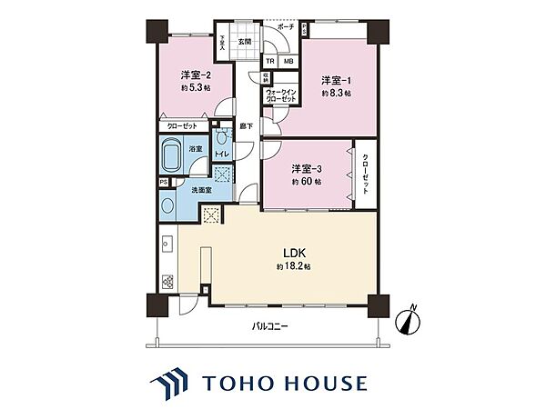 間取りを拡大表示