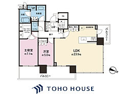 PARK CITY 小岩ザ・タワー 16階 2LDKの間取図画像
