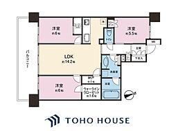 パークホームズ松戸シティフロント 3SLDKの間取図画像