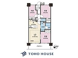 パレステージ金町 3LDKの間取図画像