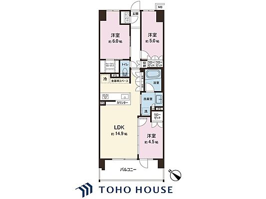間取り エクセレントシティ新柏ヒルズ　3階 3階/-