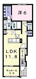 間取図画像 1LDK