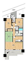 ネオハイツ姫路アメティ228 3LDKの間取図画像