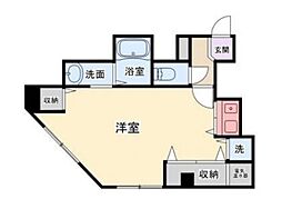 エーデルハイム ワンルームの間取図画像