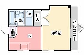 2階 / ワンルーム / 26.28㎡