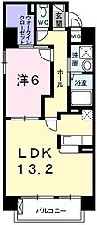 RUTS総社本町 1LDKの間取図画像
