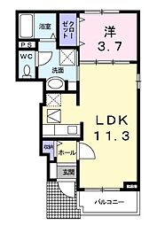 アンソレイエ飾磨　II番館 1階/105