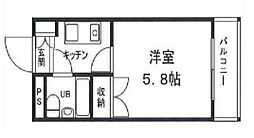 グリーンハイツ南駅前 1Kの間取図画像